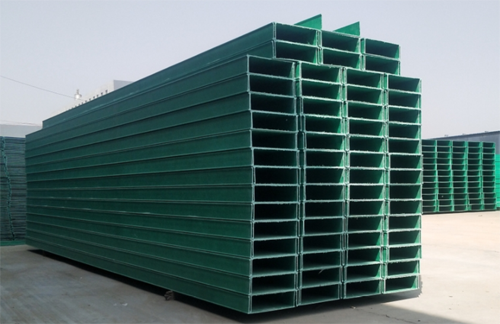 Trough type fiberglass cable tray